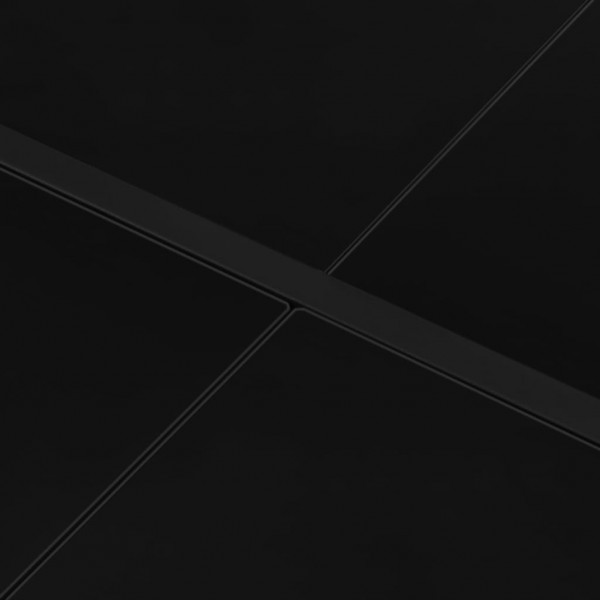 Mesa de jardim 130x130x72 cm aço e vidro preto M 2