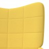 Sillón de relax de tela amarillo mostaza 5