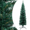 Árvore de Natal artificial fina e suporte de PVC verde de 120 cm 1