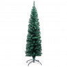 Árbol de Navidad artificial delgado y soporte PVC verde 120 cm 2