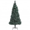 Árbol de Navidad artificial con soporte verde PET 180 cm 2