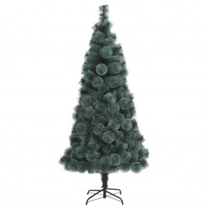 Árvore de Natal artificial com suporte 240 cm PET verde H