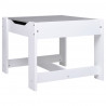 Mesa infantil con 2 sillas MDF blanco 5