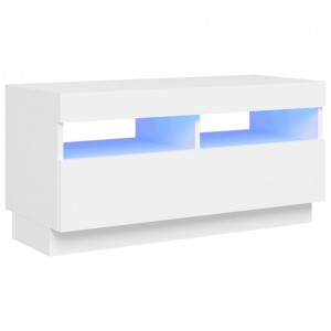 Mueble para TV con luces LED blanco 80x35x40 cm H
