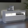 Mueble para TV con luces LED blanco 80x35x40 cm 5