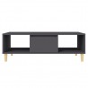 Mesa de centro 103.5x60x35 cm derivados de madeira cinza 5