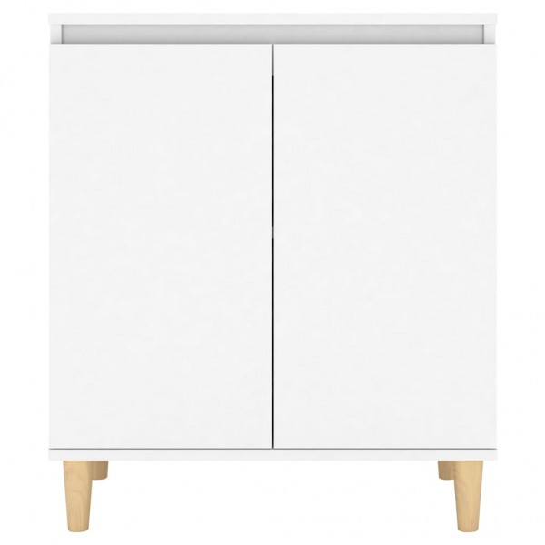 Aparador con patas madera contrachapada blanco 60x35x70 cm M 5