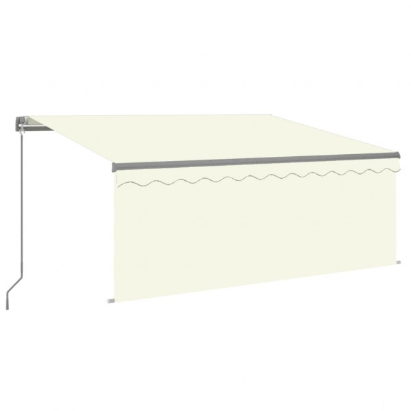Toldo retrátil manual com estore/LED 3.5x2.5 m cor creme M 2