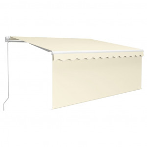 Toldo retrátil manual com estore 3.5x2.5 m cor creme H