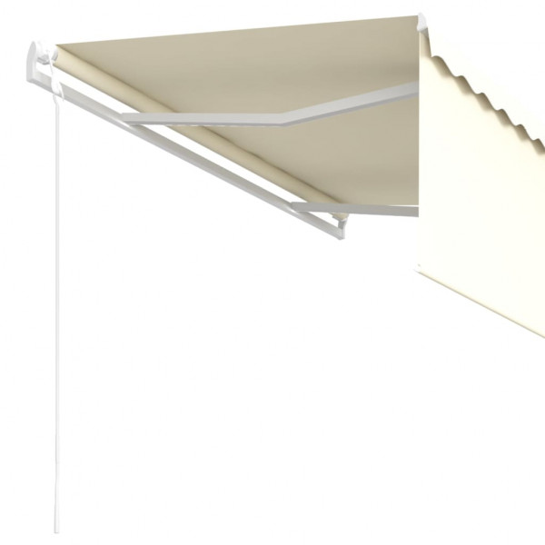 Toldo retráctil automático con persiana crema 3.5x2.5m M 4