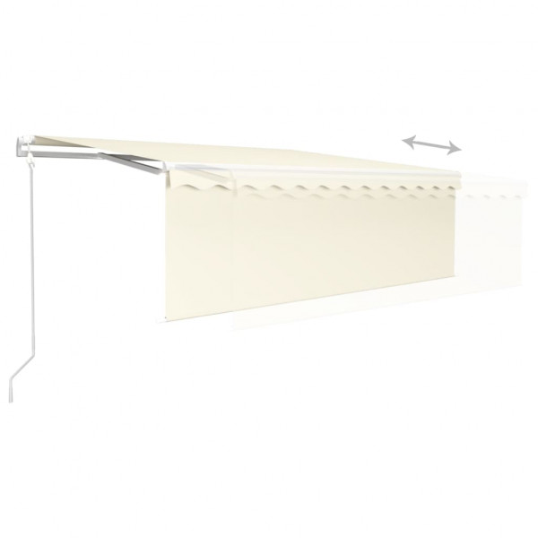 Toldo automático retráctil con persiana color crema 4x3 m M 5