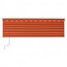 Toldo automático retráctil con persiana 4x3 m naranja y marrón 4