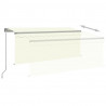 Toldo retrátil manual com estore/LED 3x2.5 m cor creme 4