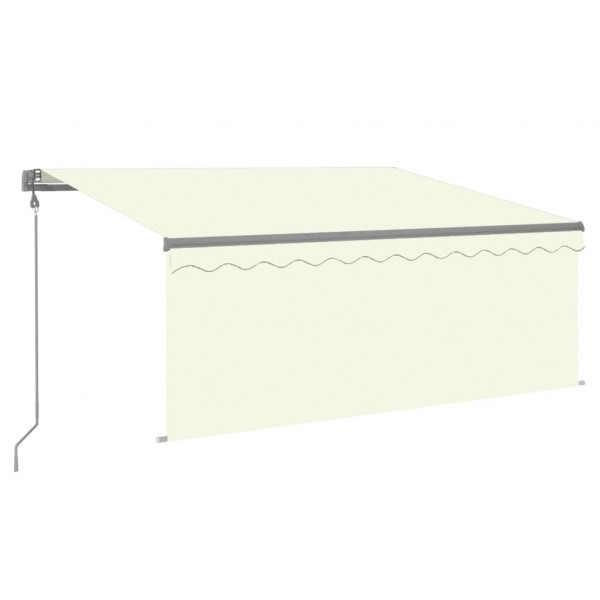 Toldo automático retráctil con persiana color crema 3x2.5m M 2