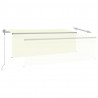 Toldo retrátil automático com estore 4x3 m cor creme 4