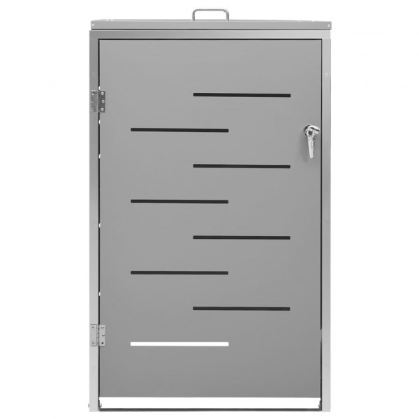 Cobertizo contenedor basura individual acero inox 69x77.5x115cm M 5