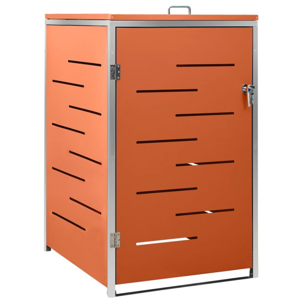 Cobertizo contenedor basura individual acero inox 69x77.5x115cm M 2