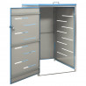 Cobertizo contenedor basura individual acero inox 69x77.5x115cm 4