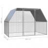 Jaula gallinero de exterior de acero galvanizado 3x2x2 m 5
