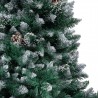 Árvore Natal artificial pré-iluminada c/ bolas e pinhas 180 cm 2