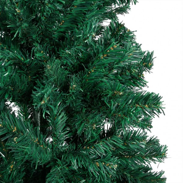 Árvore Natal artificial pré-iluminada c/ bolas 180 cm PVC verde M 4