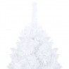 Árvore Natal artificial pré-iluminada c/ bolas 120cm PVC branco 2