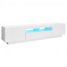 Mueble para TV con luces LED blanco 180x35x40 cm 1