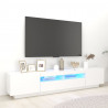Mueble para TV con luces LED blanco 200x35x40 cm 2
