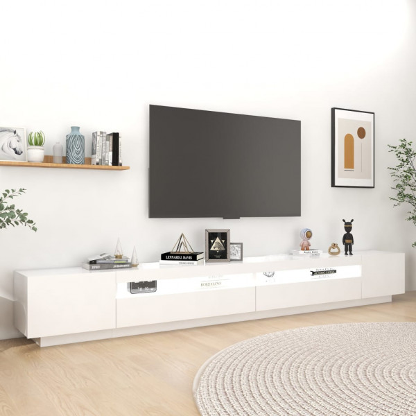 Mueble para TV con luces LED blanco 300x35x40 cm M 3