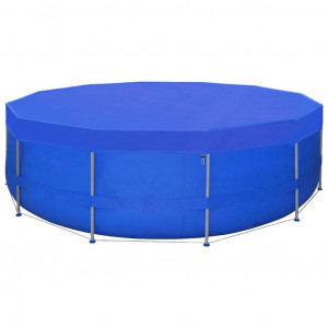 Coberturas de piscina redondas 2 pcs PE 460 cm 90 g/m² H