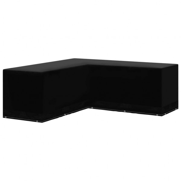 Cubierta de muebles de jardín forma L 12 ojales 250x250x90 cm M 2