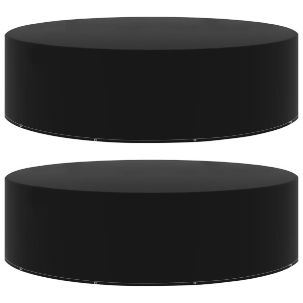 Funda de muebles de jardín 2 uds 10 ojales 205x70 cm D