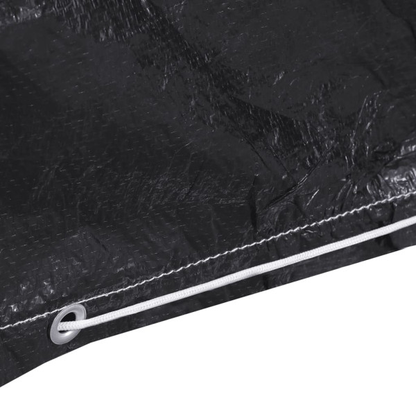 Fundas de muebles de jardín 2 uds 12 ojales 225x143x90 cm M 5