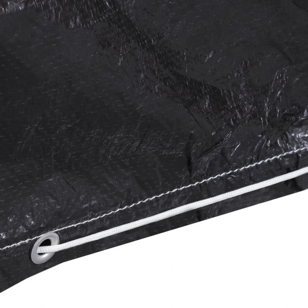 Funda de muebles jardín 2 uds 6 ojales para BBQ 170x90x60 cm M 5