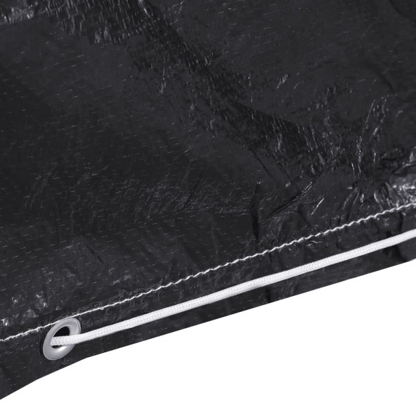 Funda para muebles de jardín 2 uds 6 ojales 160x80x75 cm M 5