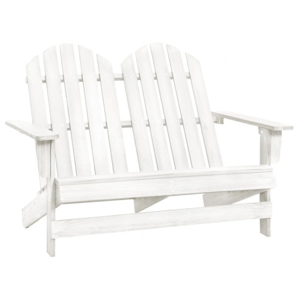 Otomana Adirondack de jardín 2 plazas madera de abeto blanco D