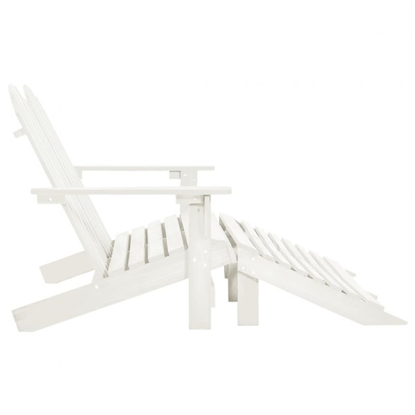 Otomana Adirondack de jardín 2 plazas madera de abeto blanco M 3