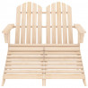 Otomana Adirondack de jardín 2 plazas madera de abeto 2