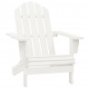 Cadeira de jardim Adirondack com mesa madeira de abeto branco 5