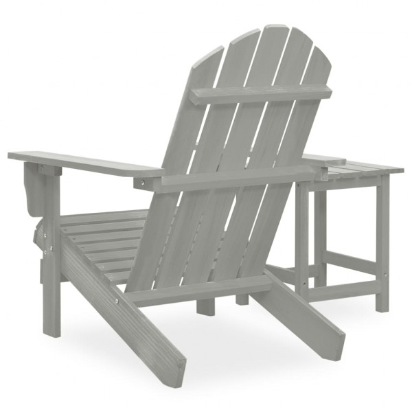 Cadeira de jardim Adirondack com mesa madeira de abeto cinzento M 4