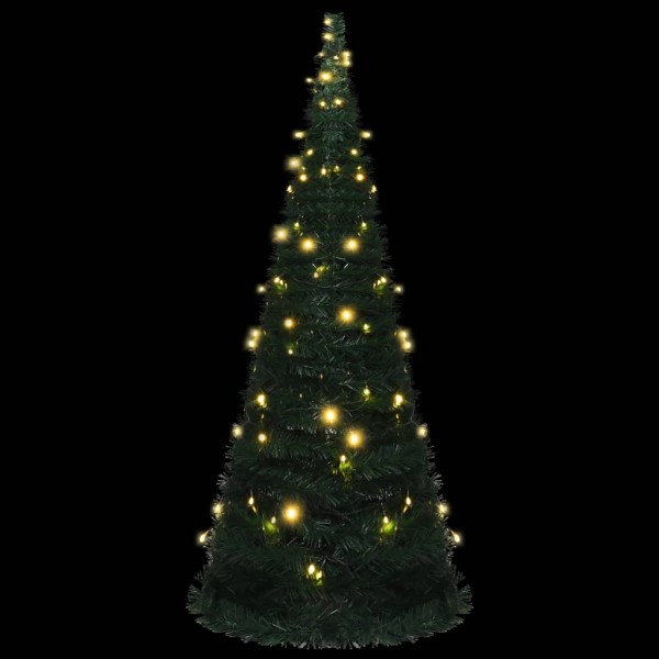 Árvore Natal pop-up artificial pré-iluminada 210 cm verde M 2