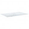 Tablero mesa diseño mármol vidrio templado blanco 100x62 cm 8mm 3