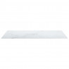 Tablero mesa diseño mármol vidrio templado blanco 100x62 cm 8mm 4