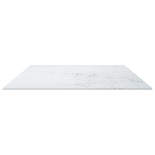 Tablero mesa diseño mármol vidrio templado blanco 100x62 cm 8mm M 5