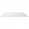 Tablero mesa diseño mármol vidrio templado blanco 100x62 cm 8mm 5