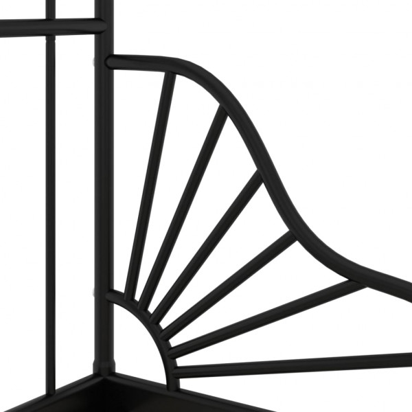 Estructura de cama extensible metal negra 80x130/200 cm M 5