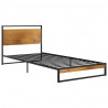Estructura de cama de metal 90x200 cm 2