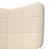 Silla de relajación de tela crema 5