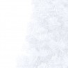 Meia árvore de Natal artificial com suporte de PVC branco 180 cm 5