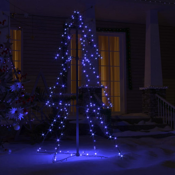 Árvore de Natal em cone 160 LEDs 78x120 cm interior e exterior M 4